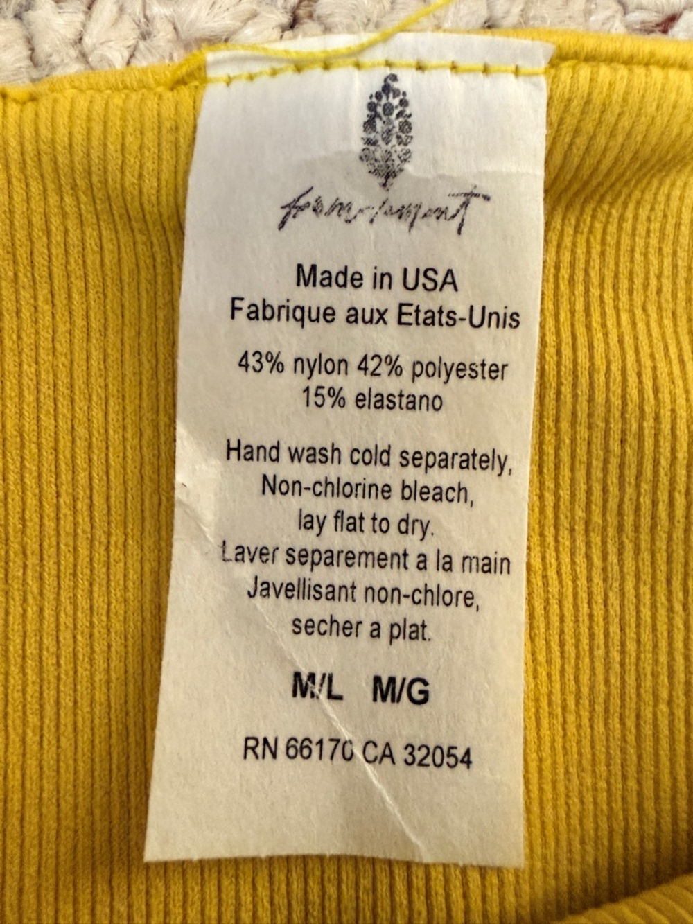 NWOT Free People Movement Tighten Up Reversible Bra in Honeydew Combo M/L - Picture 4 of 5